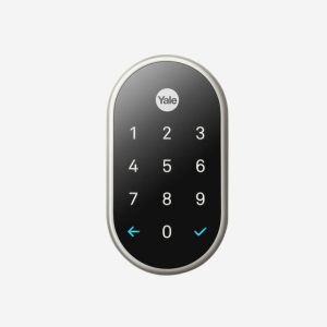 Google Nest Yale Wi-Fi Smart Lock Satin Nickel Securities